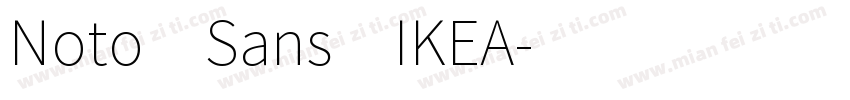 Noto Sans IKEA字体转换